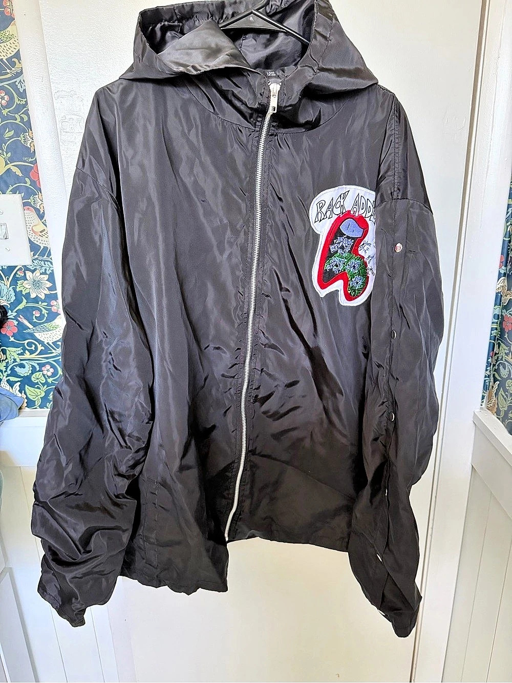 Men's Black Hooded Lightweight Jacket